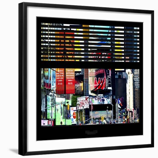 View from the Window - Times Square Buildings-Philippe Hugonnard-Framed Photographic Print