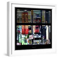 View from the Window - Times Square Buildings-Philippe Hugonnard-Framed Photographic Print