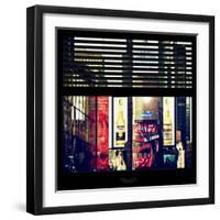 View from the Window - Times Square Buildings-Philippe Hugonnard-Framed Photographic Print