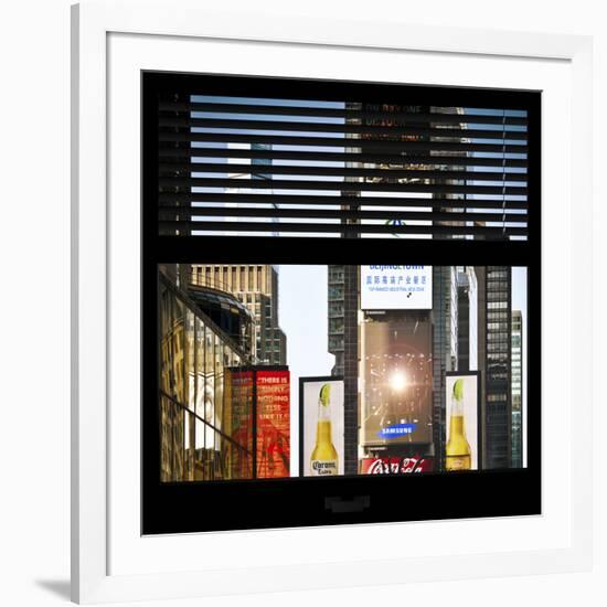 View from the Window - Times Square Buildings-Philippe Hugonnard-Framed Photographic Print