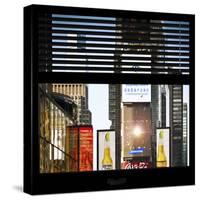 View from the Window - Times Square Buildings-Philippe Hugonnard-Stretched Canvas