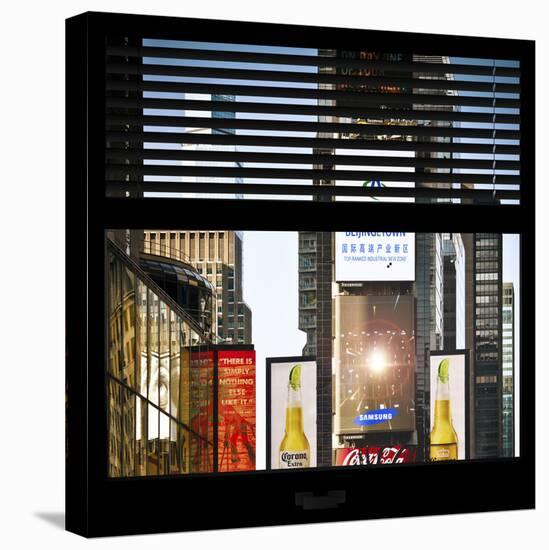 View from the Window - Times Square Buildings-Philippe Hugonnard-Stretched Canvas