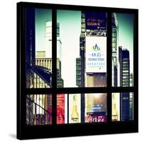 View from the Window - Times Square Buildings-Philippe Hugonnard-Stretched Canvas