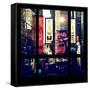 View from the Window - Times Square Buildings-Philippe Hugonnard-Framed Stretched Canvas