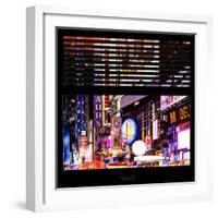 View from the Window - Times Square Night-Philippe Hugonnard-Framed Photographic Print