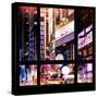 View from the Window - Times Square Night-Philippe Hugonnard-Stretched Canvas