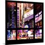 View from the Window - Times Square Night-Philippe Hugonnard-Mounted Photographic Print