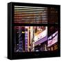 View from the Window - Times Square Night-Philippe Hugonnard-Framed Stretched Canvas