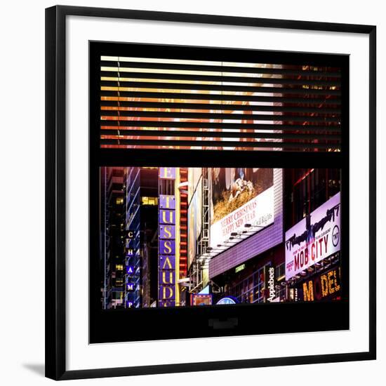 View from the Window - Times Square Night-Philippe Hugonnard-Framed Photographic Print