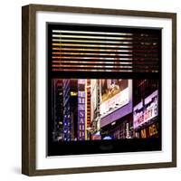 View from the Window - Times Square Night-Philippe Hugonnard-Framed Photographic Print