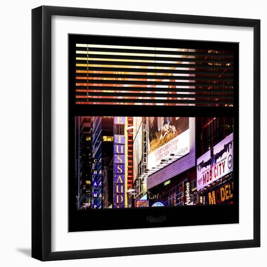 View from the Window - Times Square Night-Philippe Hugonnard-Framed Photographic Print