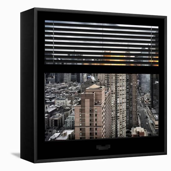 View from the Window - Times Square-Philippe Hugonnard-Framed Stretched Canvas