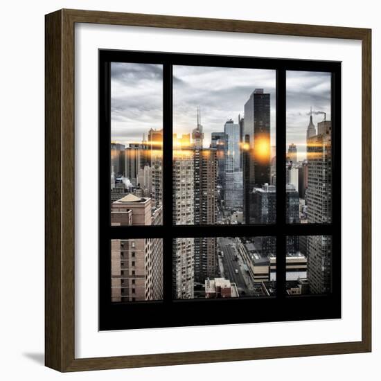 View from the Window - Times Square-Philippe Hugonnard-Framed Photographic Print