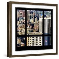 View from the Window - Upper Manhattan Building-Philippe Hugonnard-Framed Photographic Print