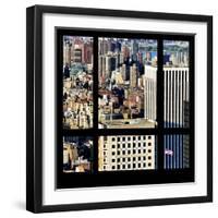 View from the Window - Upper Manhattan Building-Philippe Hugonnard-Framed Photographic Print