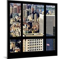 View from the Window - Upper Manhattan Building-Philippe Hugonnard-Mounted Photographic Print