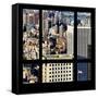 View from the Window - Upper Manhattan Building-Philippe Hugonnard-Framed Stretched Canvas