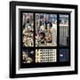 View from the Window - Upper Manhattan Building-Philippe Hugonnard-Framed Photographic Print