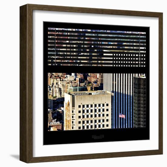 View from the Window - Upper Manhattan Building-Philippe Hugonnard-Framed Photographic Print