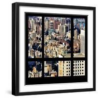 View from the Window - Upper Manhattan Building-Philippe Hugonnard-Framed Photographic Print