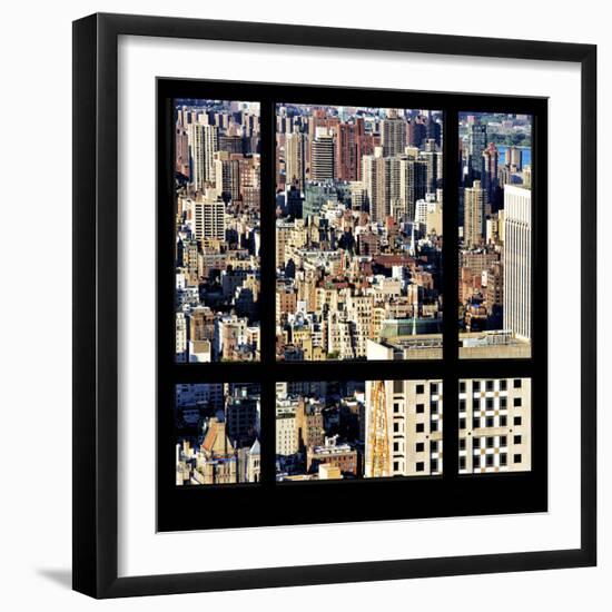 View from the Window - Upper Manhattan Building-Philippe Hugonnard-Framed Photographic Print