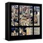 View from the Window - Upper Manhattan Building-Philippe Hugonnard-Framed Stretched Canvas