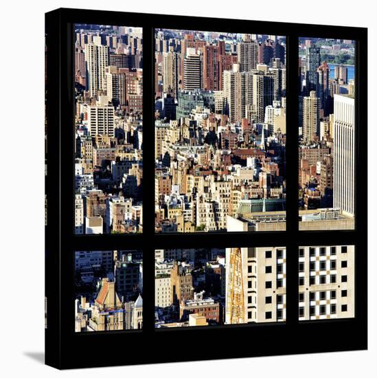 View from the Window - Upper Manhattan Building-Philippe Hugonnard-Stretched Canvas