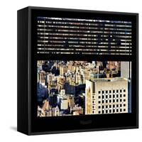 View from the Window - Upper Manhattan Building-Philippe Hugonnard-Framed Stretched Canvas