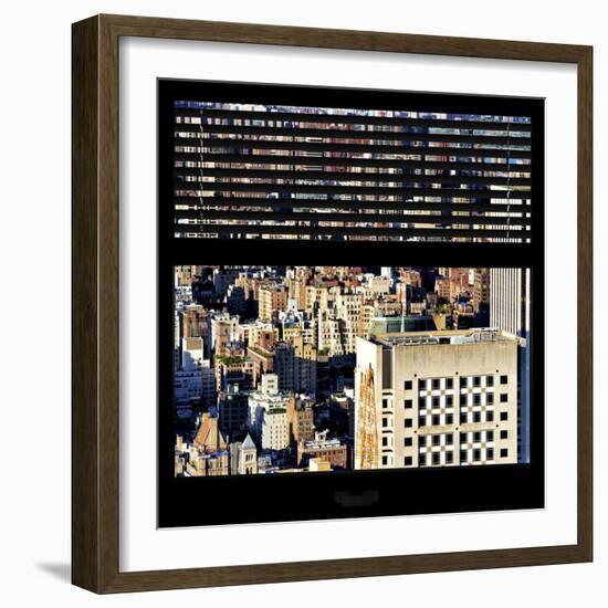 View from the Window - Upper Manhattan Building-Philippe Hugonnard-Framed Photographic Print