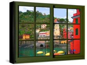 View from the Window Vernazza at Cinque Terre-Anna Siena-Stretched Canvas