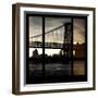 View from the Window - Williamsburg Bridge - New York-Philippe Hugonnard-Framed Photographic Print