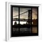 View from the Window - Williamsburg Bridge - New York-Philippe Hugonnard-Framed Photographic Print