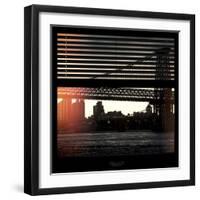 View from the Window - Williamsburg Bridge - New York-Philippe Hugonnard-Framed Photographic Print