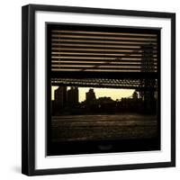 View from the Window - Williamsburg Bridge - New York-Philippe Hugonnard-Framed Photographic Print