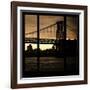 View from the Window - Williamsburg Bridge - New York-Philippe Hugonnard-Framed Photographic Print