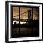 View from the Window - Williamsburg Bridge - New York-Philippe Hugonnard-Framed Photographic Print