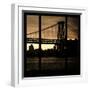 View from the Window - Williamsburg Bridge - New York-Philippe Hugonnard-Framed Photographic Print