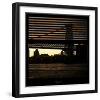 View from the Window - Williamsburg Bridge - New York-Philippe Hugonnard-Framed Photographic Print