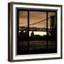 View from the Window - Williamsburg Bridge - New York-Philippe Hugonnard-Framed Photographic Print