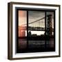 View from the Window - Williamsburg Bridge - New York-Philippe Hugonnard-Framed Photographic Print