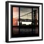 View from the Window - Williamsburg Bridge - New York-Philippe Hugonnard-Framed Photographic Print