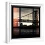 View from the Window - Williamsburg Bridge - New York-Philippe Hugonnard-Framed Photographic Print