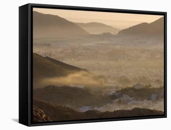 View from Tiger Fort, Jaipur, Rajasthan, India, Asia-Ben Pipe-Framed Stretched Canvas