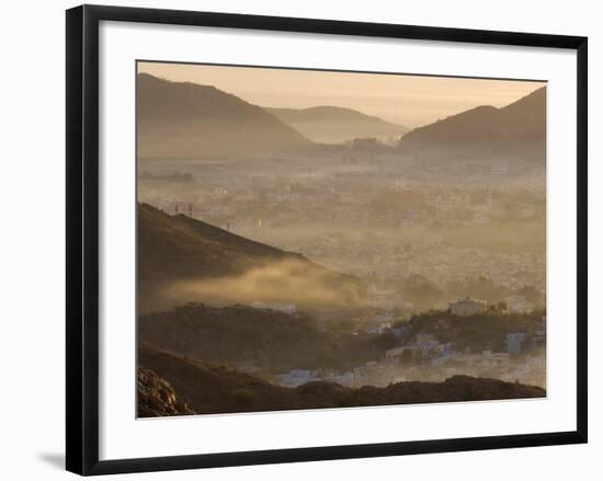 View from Tiger Fort, Jaipur, Rajasthan, India, Asia-Ben Pipe-Framed Photographic Print