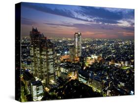 View from Tokyo Metropolitan Building, Shinjuku, Tokyo, Japan, Asia-Ben Pipe-Stretched Canvas