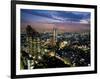 View from Tokyo Metropolitan Building, Shinjuku, Tokyo, Japan, Asia-Ben Pipe-Framed Photographic Print