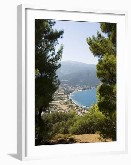 View from Top of Hill Near Sami, Kefalonia (Cephalonia), Ionian Islands, Greece-R H Productions-Framed Photographic Print