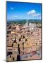 View from Torre Del Mangia of Piazza Del Campo and City Skylinesiena, Tuscany, Italy, Europe-Peter Groenendijk-Mounted Photographic Print