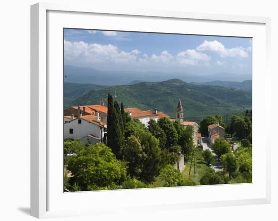 View from Town Walls, Motovun, Istria, Croatia, Europe-Stuart Black-Framed Photographic Print