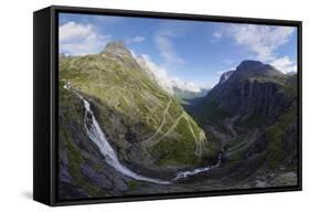 View from Trollstigen Viewpoint, More Og Romsdal, Norway, Scandinavia, Europe-Gary Cook-Framed Stretched Canvas